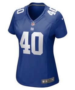 Alternative view of Joe Morrison New York Giants Nike Women's Retired Player Jersey - Royal