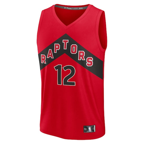 Collin Murray-Boyles Toronto Raptors 2025 NBA Draft First Round Pick Fast Break Replica Jersey - Icon Edition - Red - Image 2