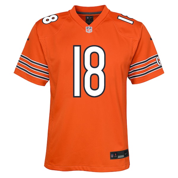 Caleb Williams Chicago Bears Nike Youth Alternate Game Jersey - Orange - Image 2