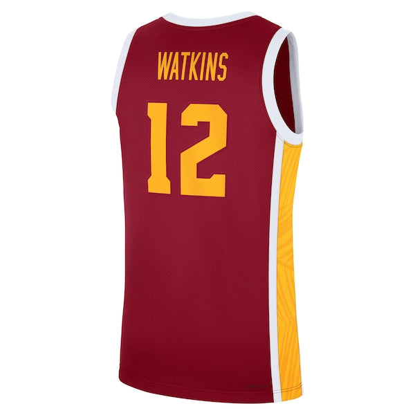 Men's Nike JuJu Watkins Cardinal USC Trojans Replica Basketball Jersey - Image 3