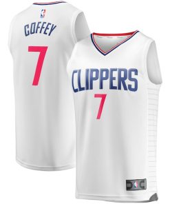 Amir Coffey LA Clippers  Fast Break Replica Player Jersey White - Association Edition