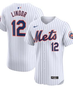 Francisco Lindor New York Mets Nike Home Elite Jersey - White