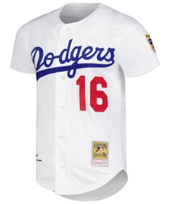 Alternative view of Hideo Nomo Los Angeles Dodgers Cooperstown Collection Authentic Jersey - White