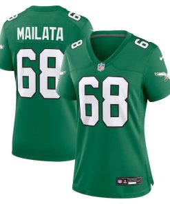 Jordan Mailata Philadelphia Eagles Nike Women's Alternate Game Jersey - Kelly Green