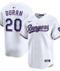 Ezequiel Duran Texas Rangers Nike Alternate Limited Player Jersey - White