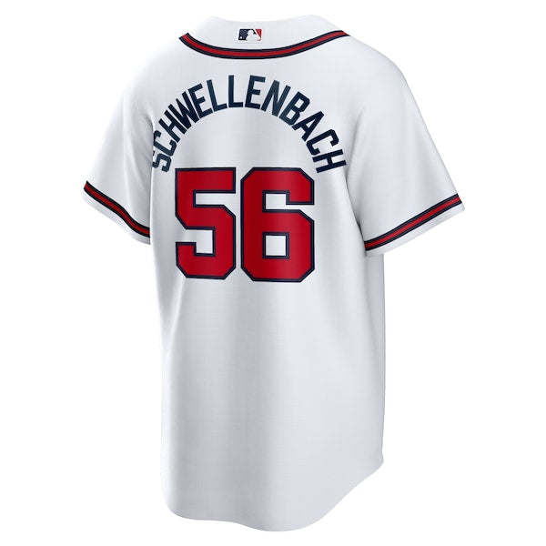 Spencer Schwellenbach Atlanta Braves Nike Home Replica Jersey - White - Image 3