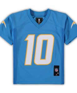 Alternative view of Justin Herbert Los Angeles Chargers Preschool Replica Player Jersey - Powder Blue
