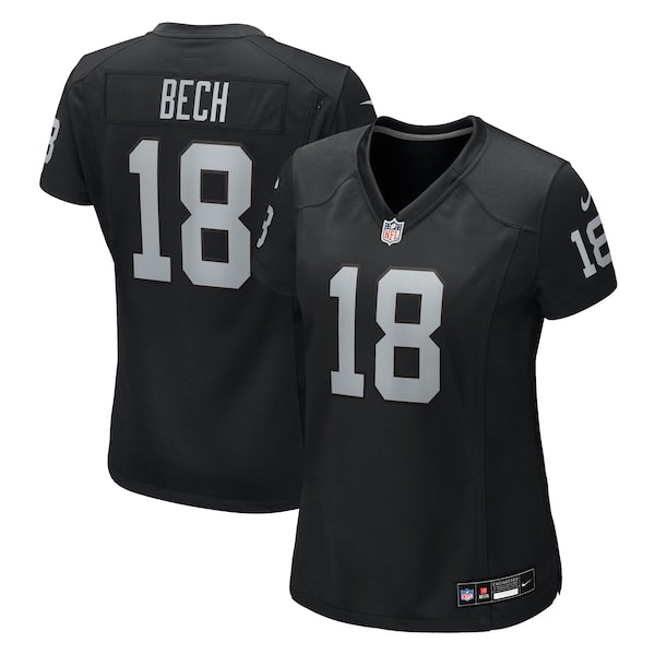 Jack Bech Las Vegas Raiders Nike Women's Team Game Jersey - Black