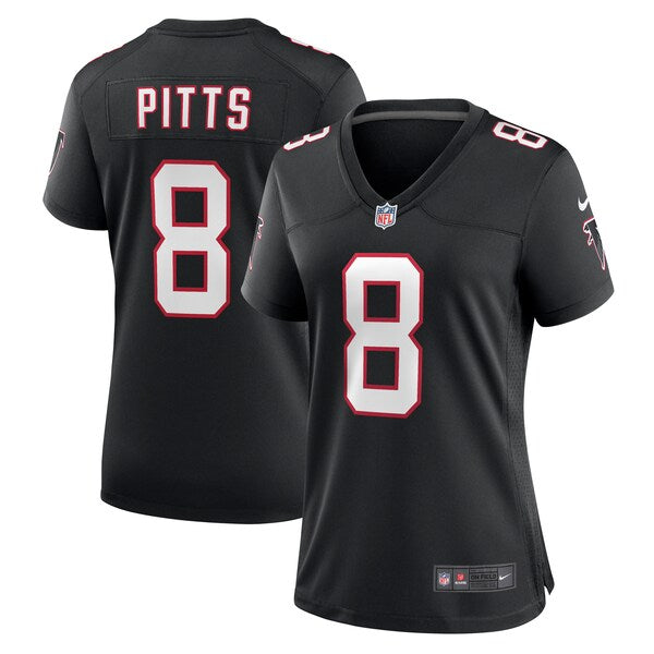Kyle Pitts Atlanta Falcons Nike Women's Game Jersey - Black/Red - Image 2