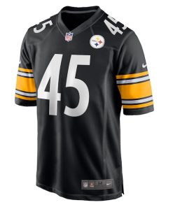 Alternative view of Jack Colletto Pittsburgh Steelers Nike  Game Jersey -  Black