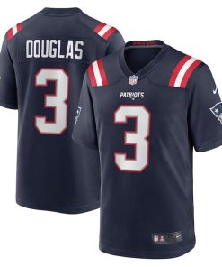 Demario Douglas New England Patriots Nike  Game Jersey -  Navy