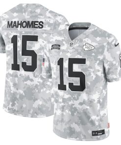 Patrick Mahomes Kansas City Chiefs Nike 2024 Salute to Service Limited Jersey - Arctic Camo