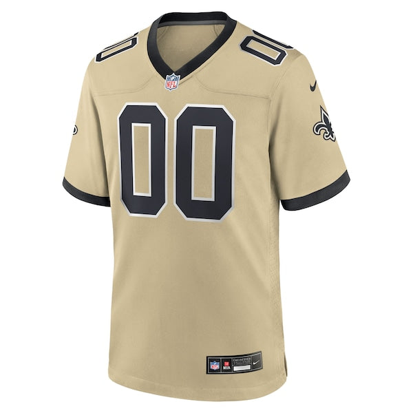 New Orleans Saints Nike Gameday Golds Alternate Custom Game Jersey - Gold/Black - Image 3