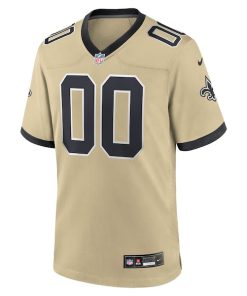 Alternative view of New Orleans Saints Nike Youth Gameday Golds Alternate Custom Game Jersey - Gold