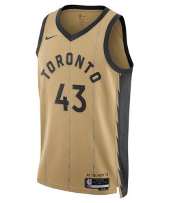 Alternative view of Pascal Siakam Toronto Raptors Nike Unisex 2023/24 Swingman Jersey - Gold - City Edition