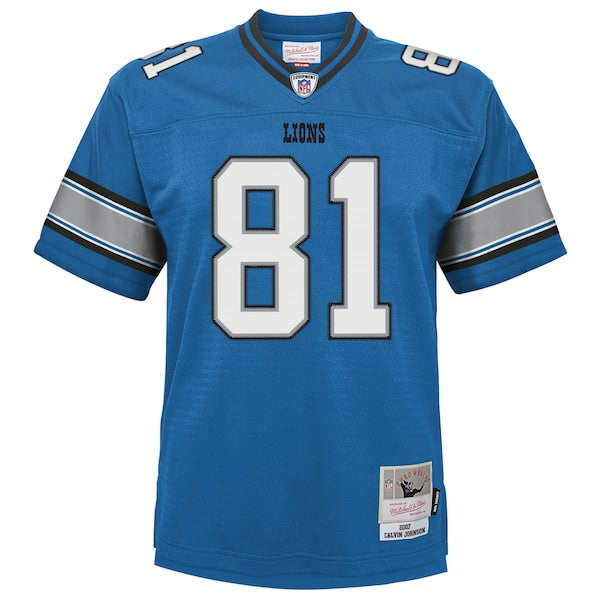 Calvin Johnson Detroit Lions Youth Legacy Replica Jersey - Blue - Image 2
