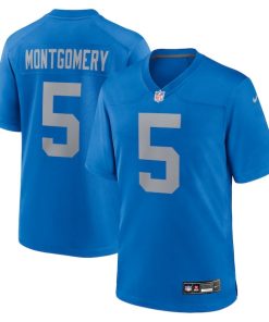 David Montgomery Detroit Lions Nike Alternate Game Jersey -  Blue