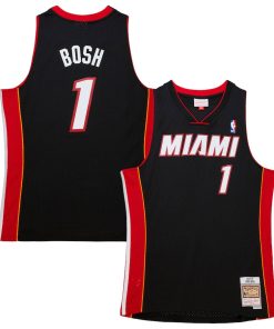 Chris Bosh Miami Heat 2012/13 Hardwood Classics Swingman Jersey - Black