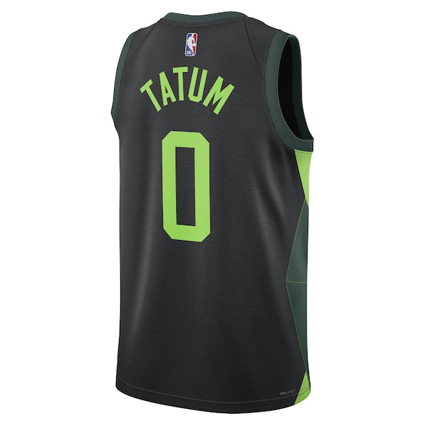 Jayson Tatum Boston Celtics Nike Unisex 2024/25 Swingman Player Jersey - City Edition - Black - Image 3