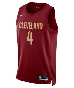 Alternative view of Evan Mobley Cleveland Cavaliers Nike Unisex Swingman Jersey - Icon Edition - Wine