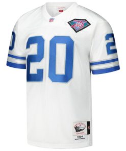 Alternative view of Barry Sanders Detroit Lions 1994  Authentic Throwback Retired Player Jersey - White