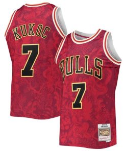 Toni Kukoc Chicago Bulls Hardwood Classics 1997/98 Lunar New Year Swingman Jersey - Red