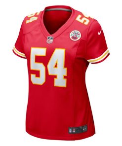 Alternative view of Leo Chenal Kansas City Chiefs Nike Women's Game Player Jersey - Red