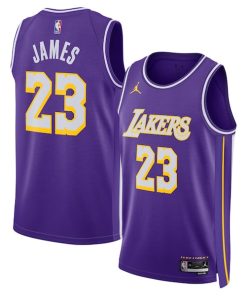 LeBron James Los Angeles Lakers Jordan Brand Unisex  Swingman Jersey - Statement Edition - Purple