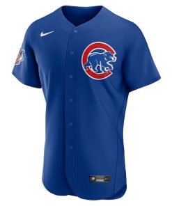 Alternative view of Chicago Cubs Nike Alternate Authentic Custom Jersey - Royal