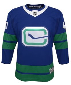 Alternative view of Elias Pettersson Vancouver Canucks Youth Royal 2019/20 Alternate Premier Player Jersey