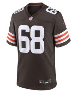 Alternative view of Jackson Barton Cleveland Browns Nike Team Game Jersey -  Brown