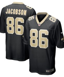 Michael Jacobson New Orleans Saints Nike  Game Jersey -  Black