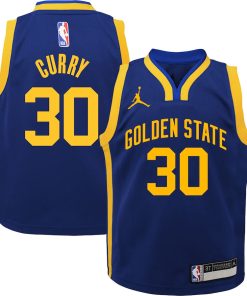 Stephen Curry Golden State Warriors Jordan Brand Preschool 2022/23 Statement Edition Jersey - Royal