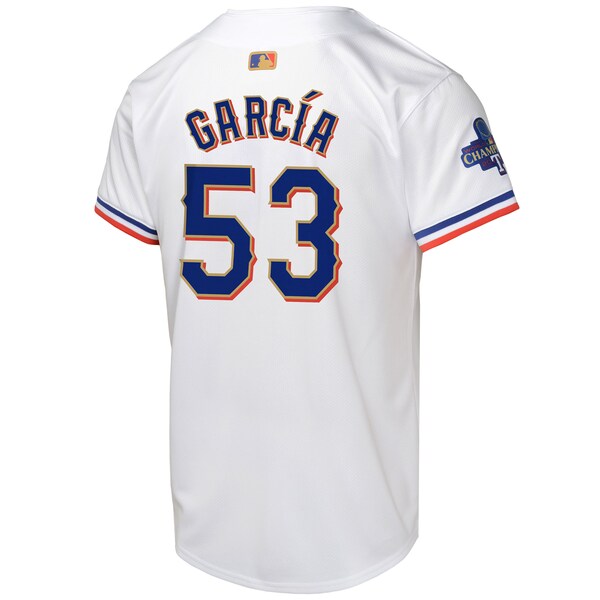 Adolis Garcia Texas Rangers Nike Youth 2024 Gold Collection Limited Player Jersey?ยจC White - Image 3