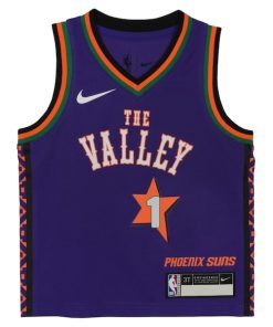 Alternative view of Devin Booker Phoenix Suns Nike Toddler 2024/25 Swingman Player Jersey - City Edition - Purple