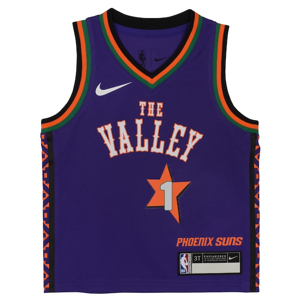 Devin Booker Phoenix Suns Nike Preschool 2024/25 Swingman Player Jersey - City Edition - Purple - Image 2