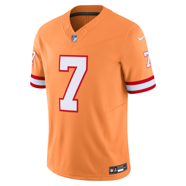 Bucky Irving Tampa Bay Buccaneers Nike Alternate 2 Throwback Vapor F.U.S.E. Limited Jersey - Orange/White - Image 3