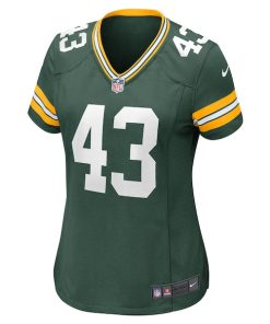 Alternative view of Kiondre Thomas Green Bay Packers Nike Women's Game Player Jersey - Green