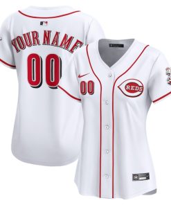 Cincinnati Reds Nike Women's Home Limited Custom Jersey - White