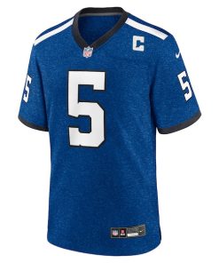 Alternative view of Anthony Richardson Sr. Indianapolis Colts Nike Alternate Indiana Nights Game Jersey - Royal