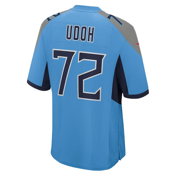 Olisaemeka Udoh Tennessee Titans Nike Team Game Jersey - Powder Blue - Image 3