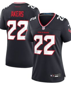 Cam Akers Houston Texans Nike Women's Team Game Jersey -  Navy