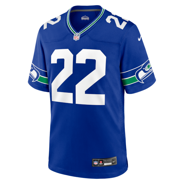 Rashid Shaheed Seattle Seahawks Nike Alternate Game Jersey - Royal/College Navy/White - Image 3