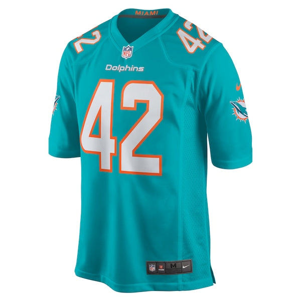 Alexander Johnson Miami Dolphins Nike Game Jersey - Aqua - Image 2