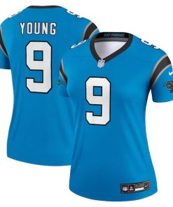 Alternative view of Bryce Young Carolina Panthers Nike Women's  Legend Jersey - Blue/Black