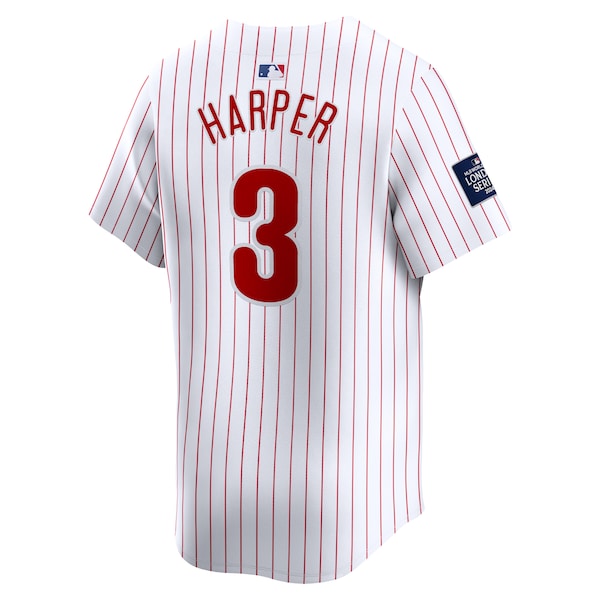 Bryce Harper Philadelphia Phillies Nike 2024 MLB World Tour London Series Home Limited Player Jersey - White - Image 3