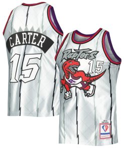 Vince Carter Toronto Raptors 1998/99 Hardwood Classics 75th Anniversary Swingman Jersey - Platinum