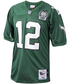 Alternative view of Randall Cunningham Philadelphia Eagles 1992 Authentic Throwback Retired Player Jersey - Green