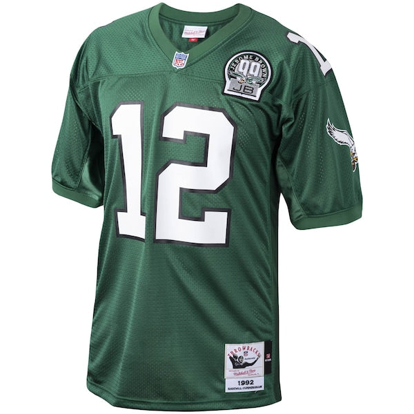 Randall Cunningham Philadelphia Eagles 1992 Authentic Throwback Retired Player Jersey - Green - Image 2