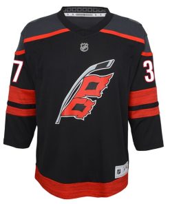 Alternative view of Andrei Svechnikov Carolina Hurricanes Youth Alternate Replica Player Jersey - Black
